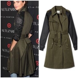 NEW Altuzarra Button Down Belt Trench Coat Small